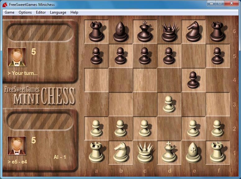 Minichess screenshot