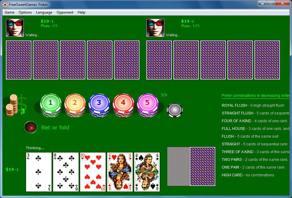 Poker screenshot